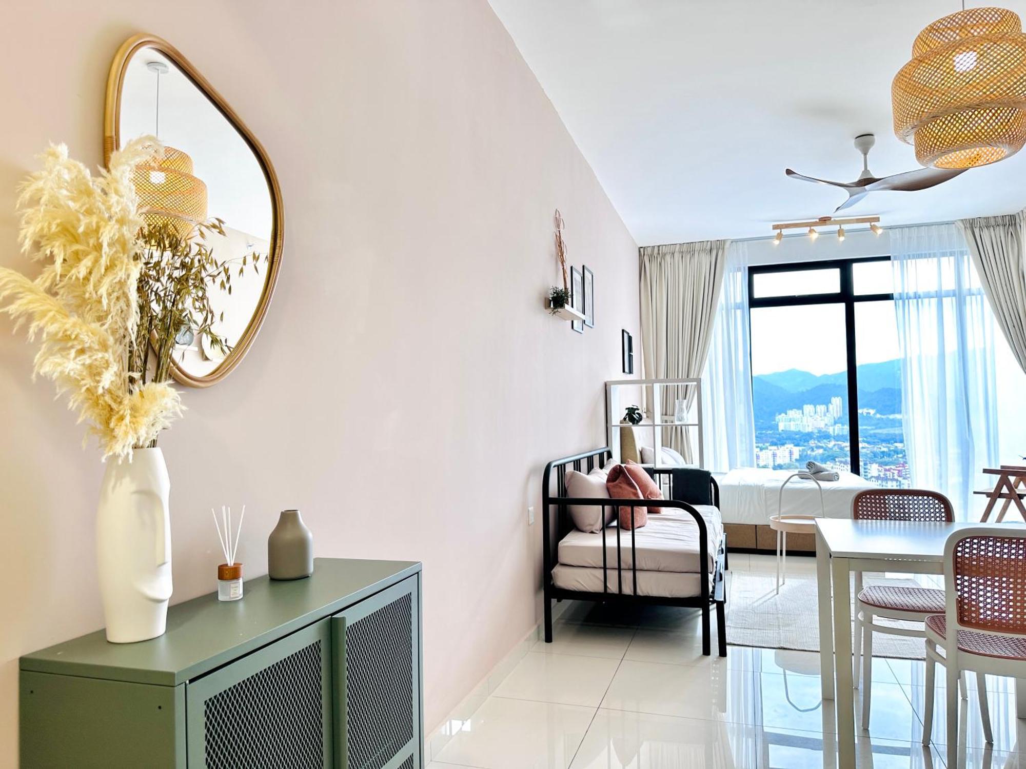 New 2Br Georgetown Warm And Lovely Homestay 10Pax-无敌美景两房民宿 Beacon Executive Suite Exteriör bild