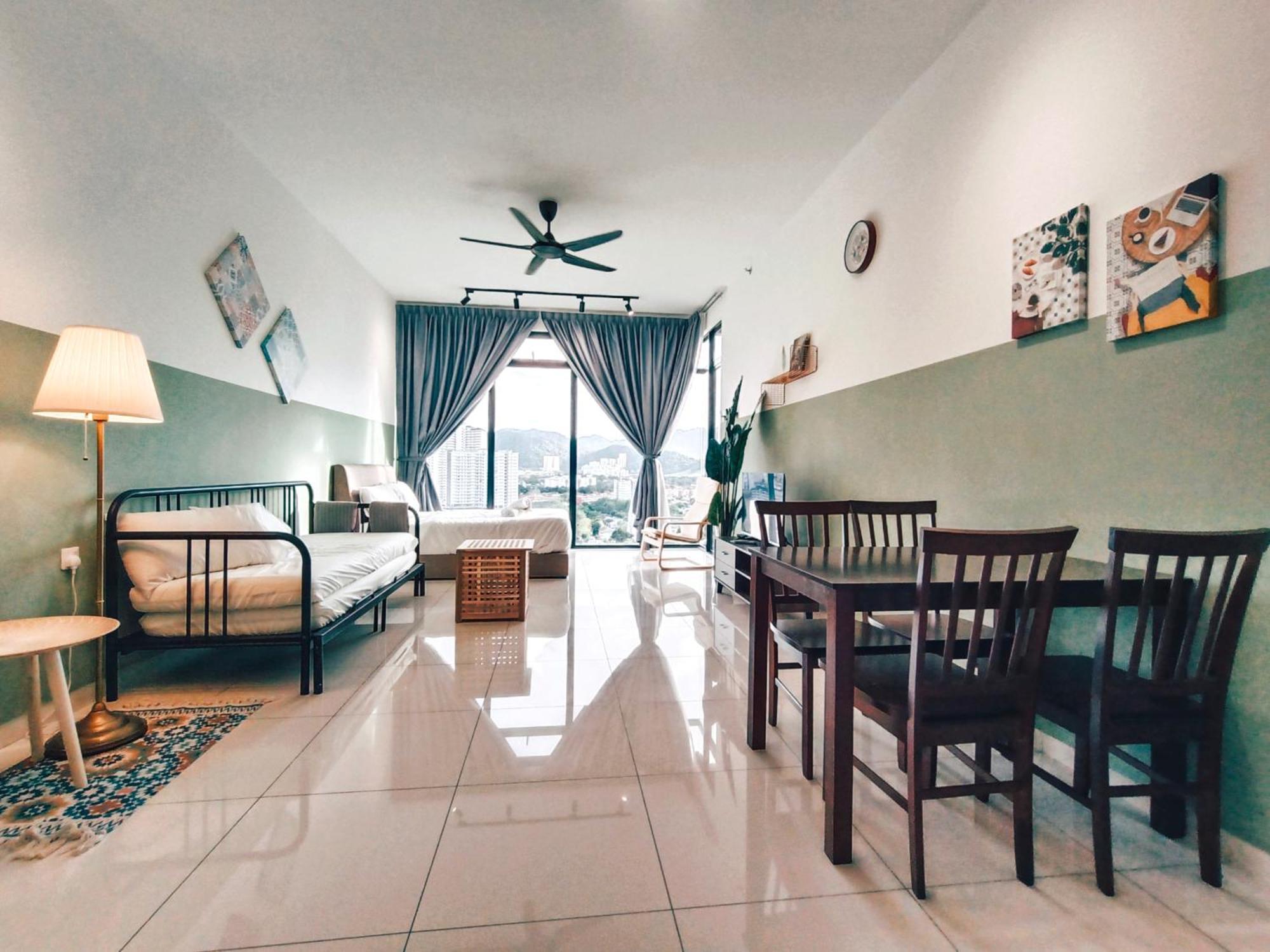 New 2Br Georgetown Warm And Lovely Homestay 10Pax-无敌美景两房民宿 Beacon Executive Suite Exteriör bild
