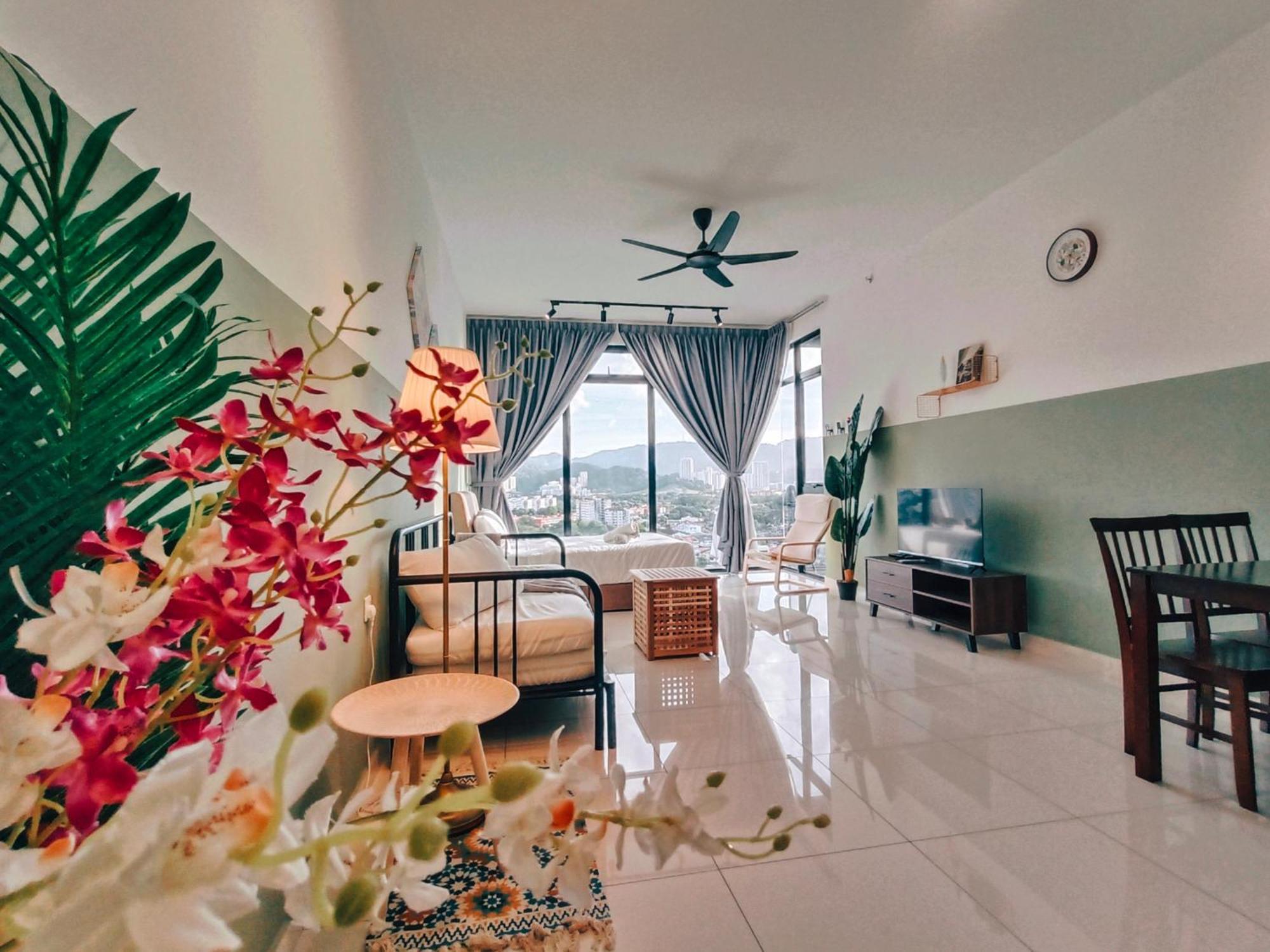 New 2Br Georgetown Warm And Lovely Homestay 10Pax-无敌美景两房民宿 Beacon Executive Suite Exteriör bild