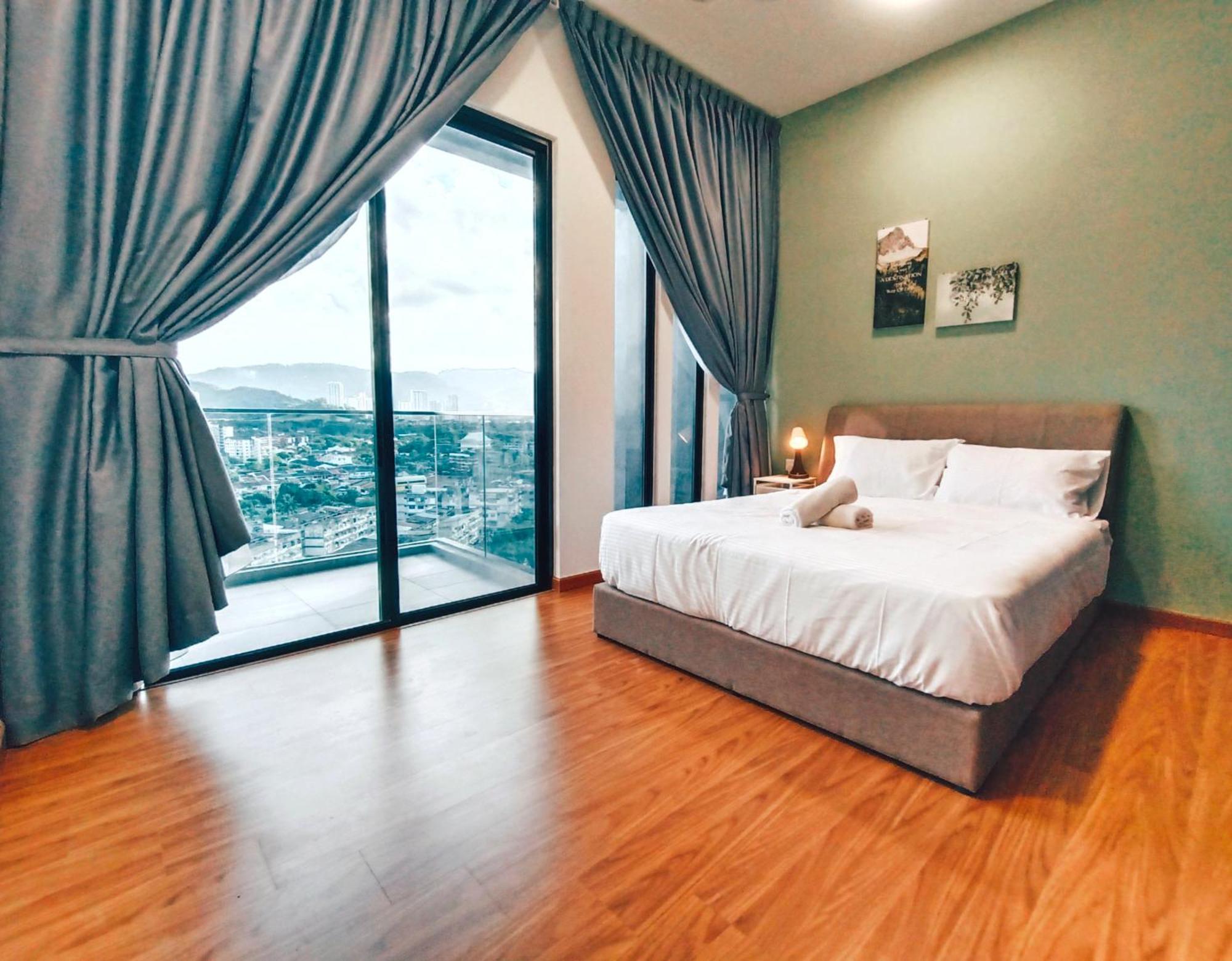 New 2Br Georgetown Warm And Lovely Homestay 10Pax-无敌美景两房民宿 Beacon Executive Suite Exteriör bild