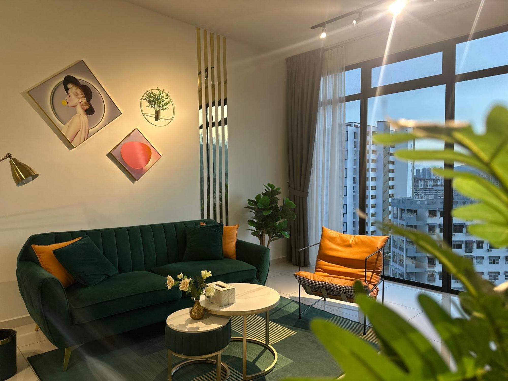 New 2Br Georgetown Warm And Lovely Homestay 10Pax-无敌美景两房民宿 Beacon Executive Suite Exteriör bild