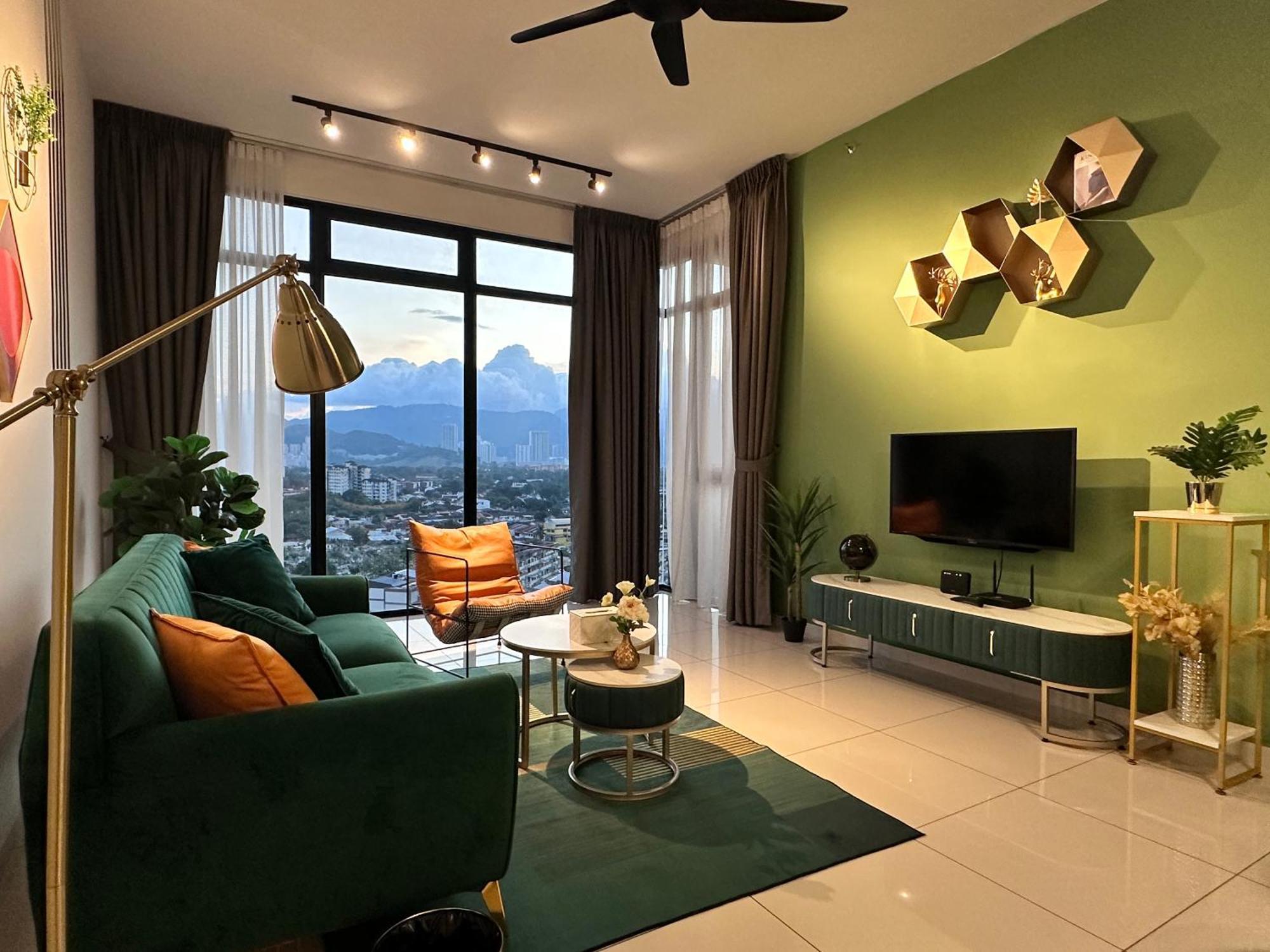 New 2Br Georgetown Warm And Lovely Homestay 10Pax-无敌美景两房民宿 Beacon Executive Suite Exteriör bild