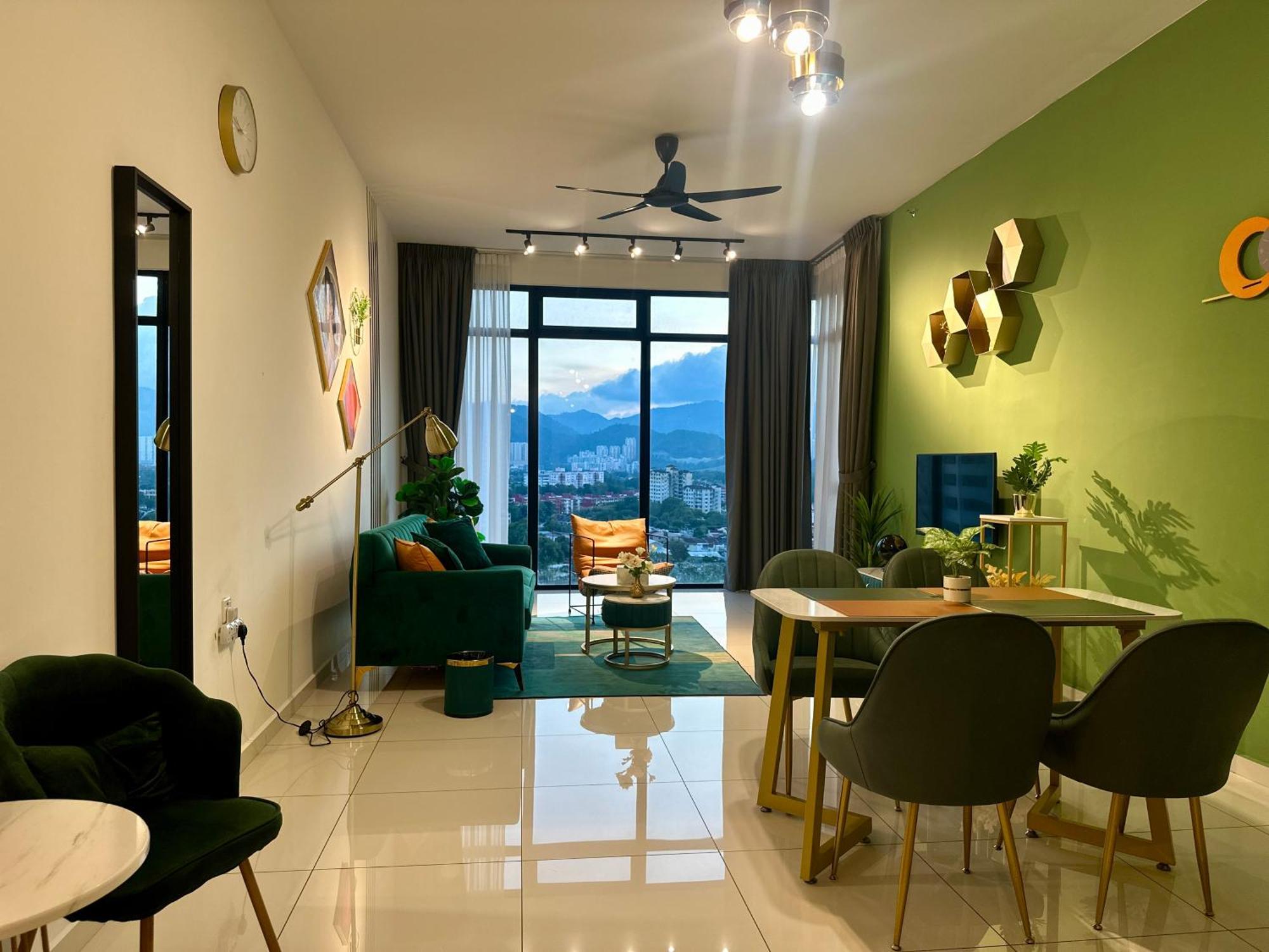 New 2Br Georgetown Warm And Lovely Homestay 10Pax-无敌美景两房民宿 Beacon Executive Suite Exteriör bild