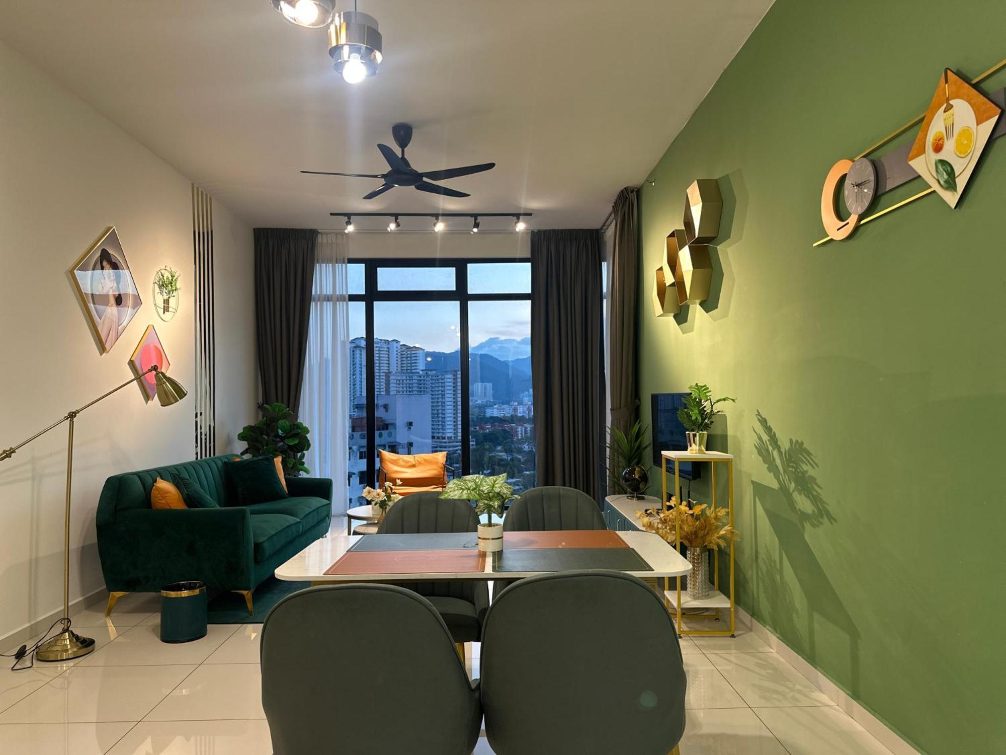New 2Br Georgetown Warm And Lovely Homestay 10Pax-无敌美景两房民宿 Beacon Executive Suite Exteriör bild